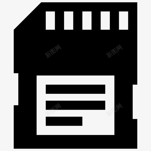 sd卡芯片存储器外部存储器图标svg_新图网 https://ixintu.com microsd sd卡 响应用户界面UI矢量图标 外部存储器 存储卡 芯片存储器