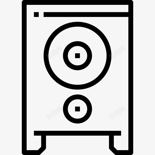 线性扬声器装置和设备图标svg_新图网 https://ixintu.com 线性扬声器 装置和设备