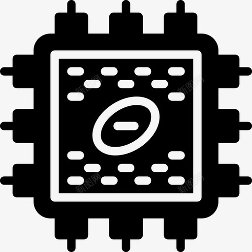 处理器设备33固态图标svg_新图网 https://ixintu.com 固态 处理器 设备33