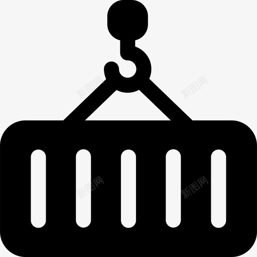 起重机包装交付10已填充图标svg_新图网 https://ixintu.com 包装交付10 已填充 起重机