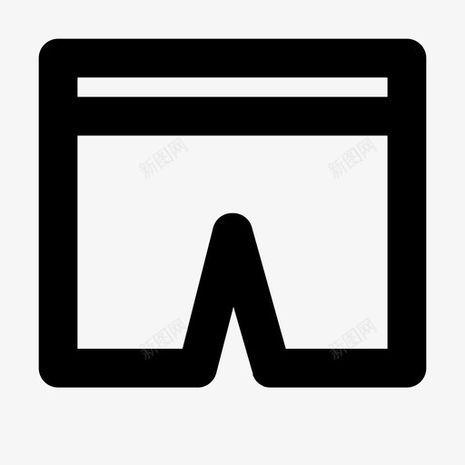 裤子短裤运动衫图标svg_新图网 https://ixintu.com 短裤 裤子 运动衫