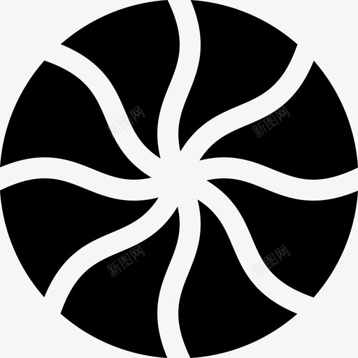 薄荷糖甜点和糖果2填充图标svg_新图网 https://ixintu.com 填充 甜点和糖果2 薄荷糖