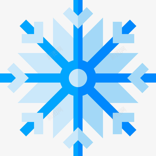 雪花自然54平坦图标svg_新图网 https://ixintu.com 平坦 自然54 雪花