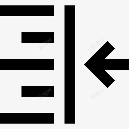 缩进对齐7线性图标svg_新图网 https://ixintu.com 对齐7 线性 缩进