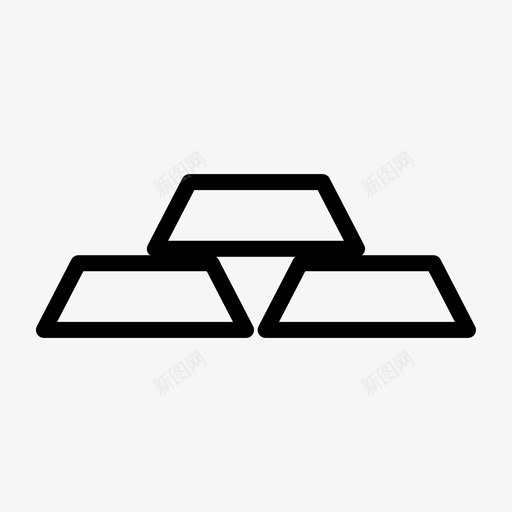 黄金财产富人图标svg_新图网 https://ixintu.com 商业公司 富人 财产 财富 黄金