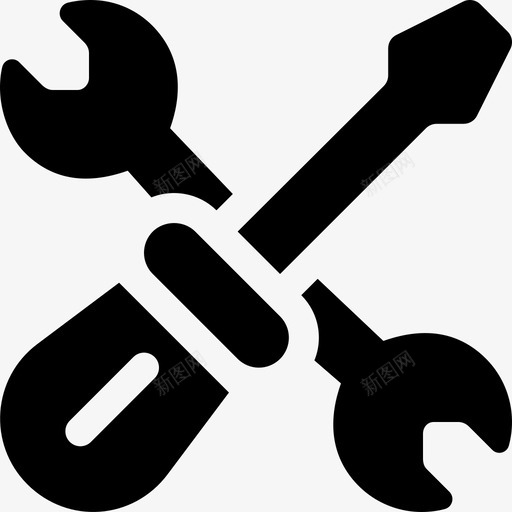 扳手工业27填充型图标svg_新图网 https://ixintu.com 填充型 工业27 扳手