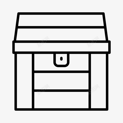 宝箱古董历史图标svg_新图网 https://ixintu.com 历史 古董 宝箱 海盗