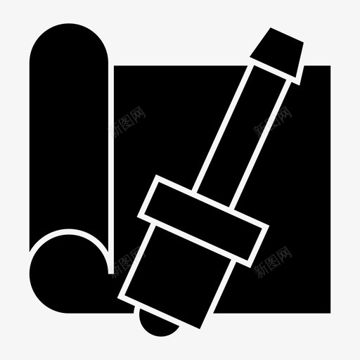 规划蓝图工厂图标svg_新图网 https://ixintu.com 制造 工业 工厂 生产 蓝图 规划
