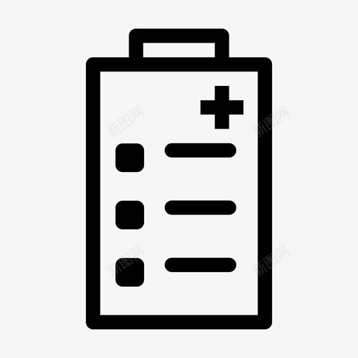 医疗诊断健康图标svg_新图网 https://ixintu.com 健康 医疗 医疗图标行 医院 结果 诊断