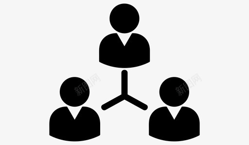 层次结构组成员图标svg_新图网 https://ixintu.com 人员 团队 层次结构 成员 用户 组