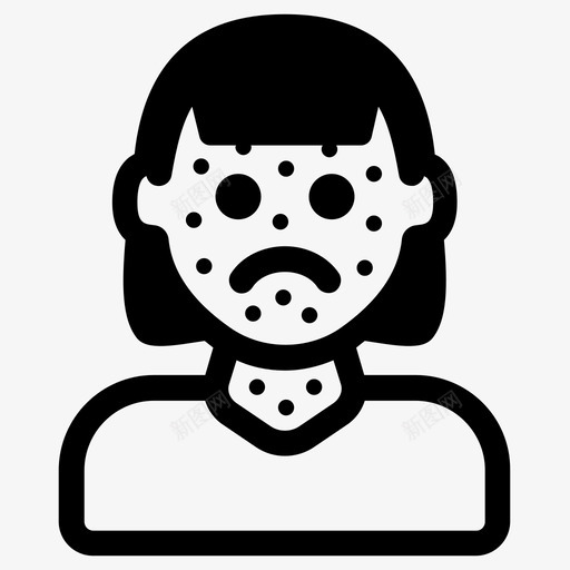 过敏痤疮皮肤病图标svg_新图网 https://ixintu.com 免疫学 疾病 痤疮 皮肤病 过敏