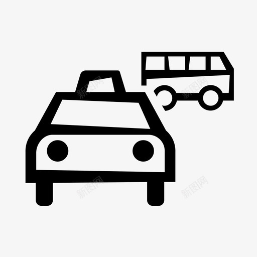 交通公共汽车出租车图标svg_新图网 https://ixintu.com 交通 公共汽车 出租车 司机 度假 旅行