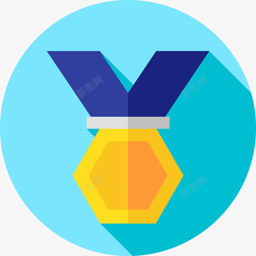 奖牌21个奖项平的图标svg_新图网 https://ixintu.com 21个奖项 奖牌 平的
