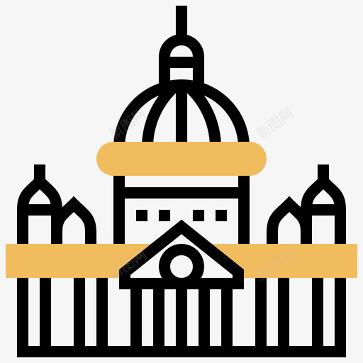 巴西利卡非洲象征黄色阴影图标svg_新图网 https://ixintu.com 巴西利卡 非洲象征 黄色阴影