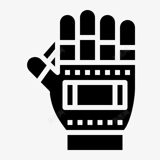 手套棒球实心图标svg_新图网 https://ixintu.com 手套 棒球实心
