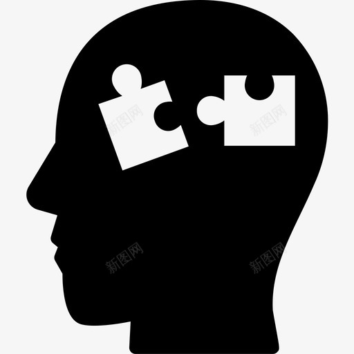 思考解决方案游戏头部图标svg_新图网 https://ixintu.com 人类 头部 思考解决方案 想法实心图标 游戏 谜题
