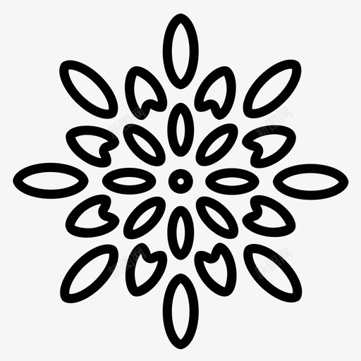 花抽象开花图标svg_新图网 https://ixintu.com 发光 太阳 太阳和花 开花 抽象 花 阳光