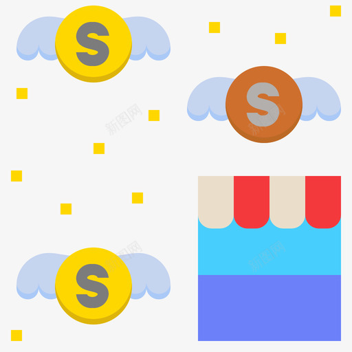 商业产品管理6扁平图标svg_新图网 https://ixintu.com 产品管理6 商业 扁平