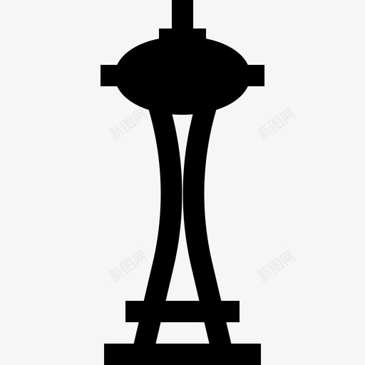 太空针纪念碑16填充图标svg_新图网 https://ixintu.com 填充 太空针 纪念碑16