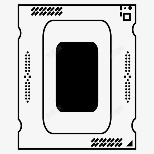 cpu中央计算机处理器中央处理器图标svg_新图网 https://ixintu.com cpu cpu芯片集合 pc处理器 中央处理器 中央计算机处理器 计算机处理器