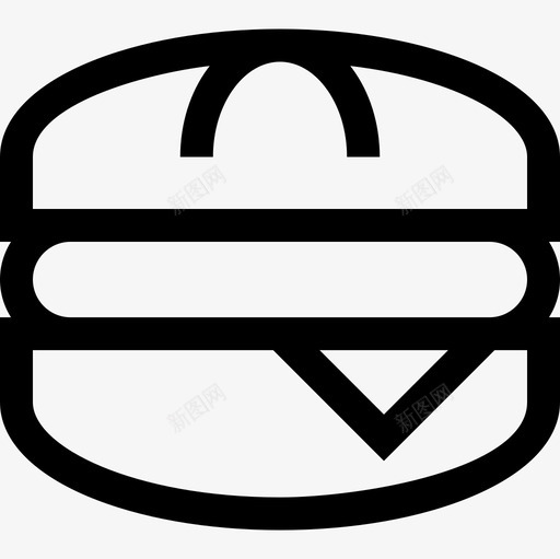 汉堡外卖17直系图标svg_新图网 https://ixintu.com 外卖17 汉堡 直系