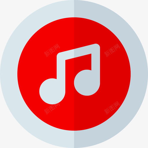 Itunes音乐商店9扁平图标svg_新图网 https://ixintu.com Itunes 扁平 音乐商店9