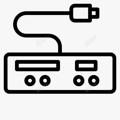 计算机硬件设备接口图标svg_新图网 https://ixintu.com usb 技术 接口 计算机硬件 设备