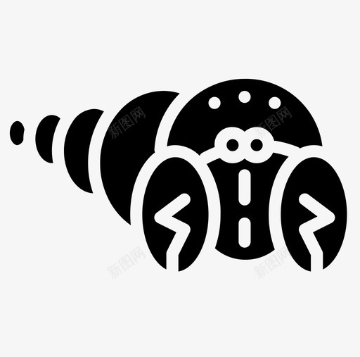 寄居蟹海洋生物26填充图标svg_新图网 https://ixintu.com 填充 寄居蟹 海洋生物26