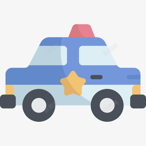 警车紧急服务8平的图标svg_新图网 https://ixintu.com 平的 紧急服务8 警车