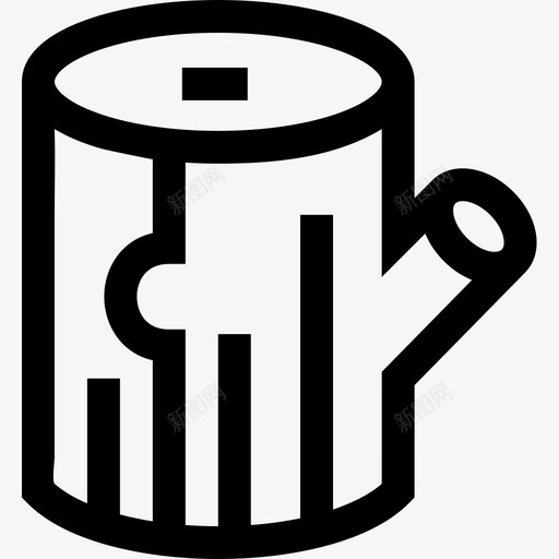 线性树干秋季自然图标svg_新图网 https://ixintu.com 秋季自然 线性树干