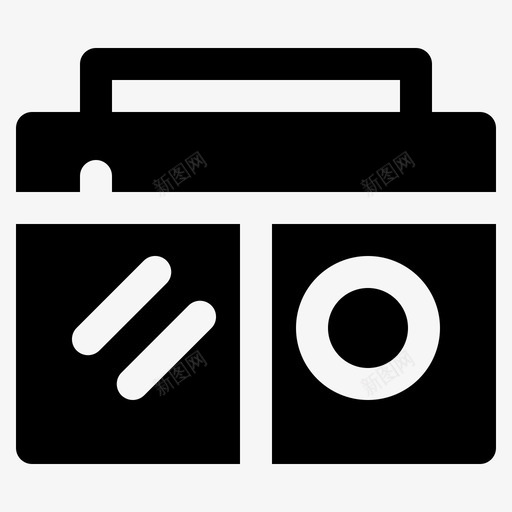 收音机音频通讯图标svg_新图网 https://ixintu.com 媒体 收音机 收音机字形 通讯 音乐 音频