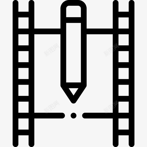 电影编辑音视频6线性图标svg_新图网 https://ixintu.com 电影编辑 线性 音视频6