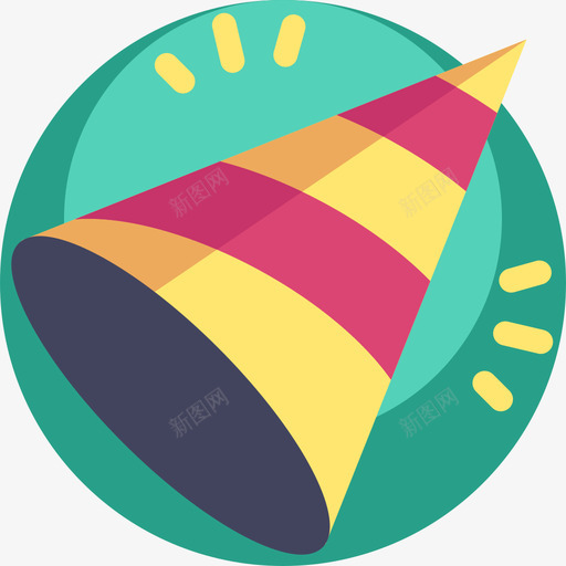 派对帽派对和庆祝10平顶图标svg_新图网 https://ixintu.com 平顶 派对和庆祝10 派对帽