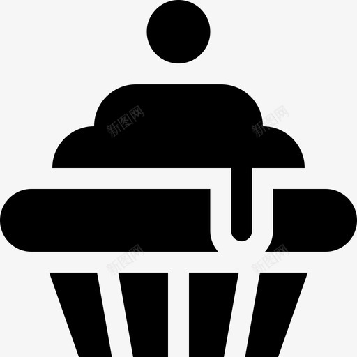纸杯蛋糕甜点和糖果2填充图标svg_新图网 https://ixintu.com 填充 甜点和糖果2 纸杯蛋糕