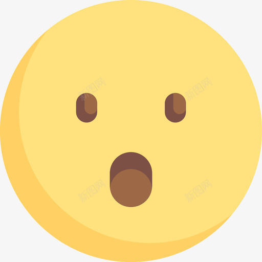 震惊表情图17平淡图标svg_新图网 https://ixintu.com 平淡 表情图17 震惊