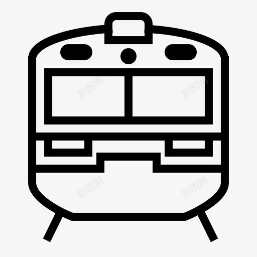 火车铁路运输图标svg_新图网 https://ixintu.com 火车 运输 铁路