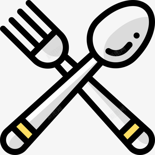 餐具生日60颜色省略图标svg_新图网 https://ixintu.com 生日60 颜色省略 餐具