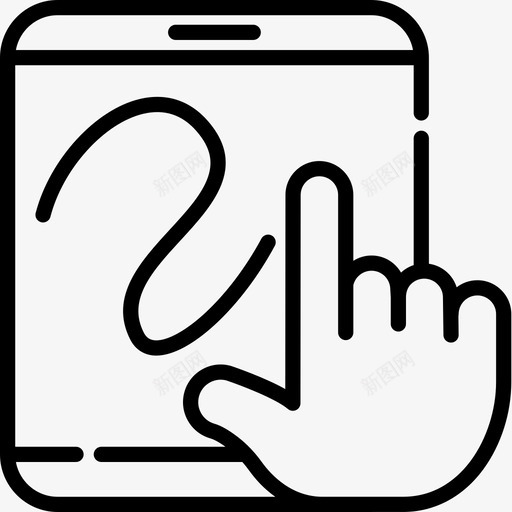 平板电脑平面师6线性图标svg_新图网 https://ixintu.com 平板电脑 平面设计师6 线性