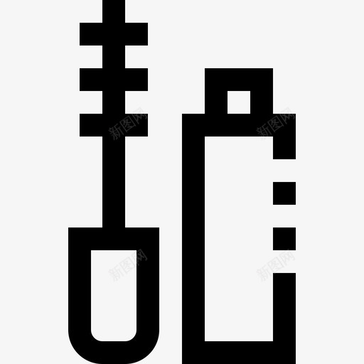 睫毛膏美容美发直线型图标svg_新图网 https://ixintu.com 直线型 睫毛膏 美容美发
