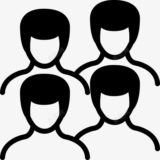 男人成年人同伴图标svg_新图网 https://ixintu.com 人 同伴 团体 成年人 男人