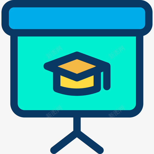 黑板教育和学校4线颜色图标svg_新图网 https://ixintu.com 教育和学校4 线颜色 黑板