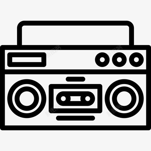 磁带机音乐和乐器9线性图标svg_新图网 https://ixintu.com 磁带机 线性 音乐和乐器9