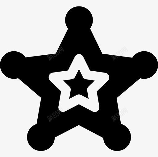 警长二级三级犯罪调查已满图标svg_新图网 https://ixintu.com 二级三级犯罪调查 已满 警长