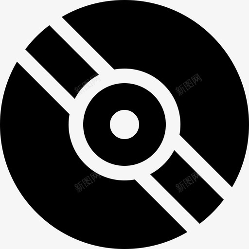 乙烯基音乐商店4填充图标svg_新图网 https://ixintu.com 乙烯基 填充 音乐商店4