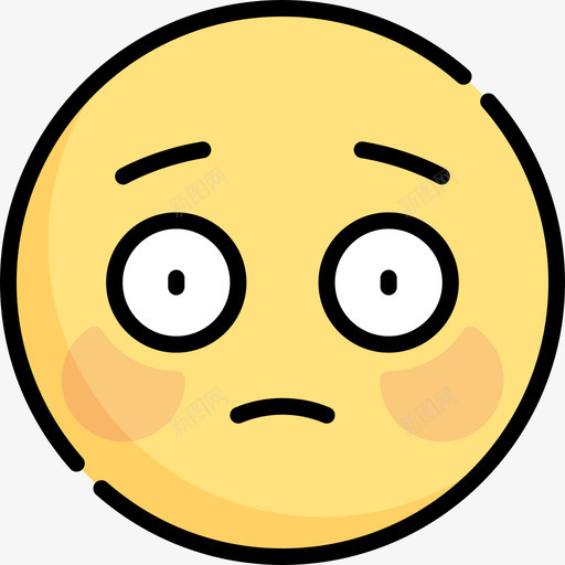 惊讶表情符号16线条颜色图标svg_新图网 https://ixintu.com 惊讶 线条颜色 表情符号16