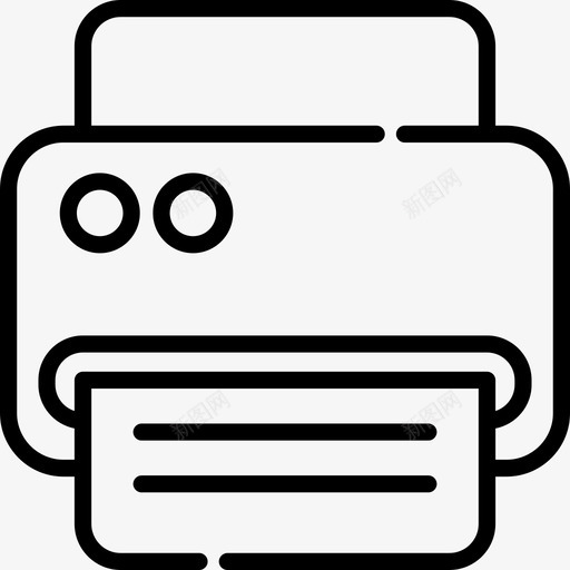 打印机平面师6线性图标svg_新图网 https://ixintu.com 平面设计师6 打印机 线性