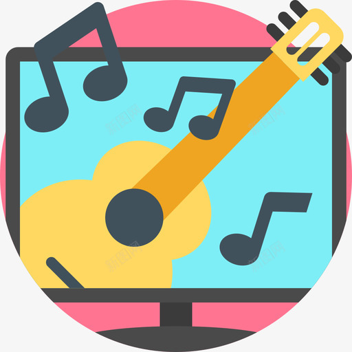 音乐电视19平淡图标svg_新图网 https://ixintu.com 平淡 电视19 音乐