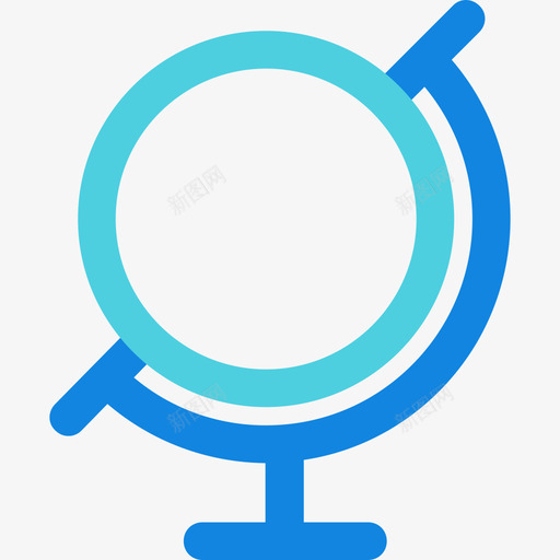 地球仪3号工具线蓝色图标svg_新图网 https://ixintu.com 3号工具 地球仪 线蓝色