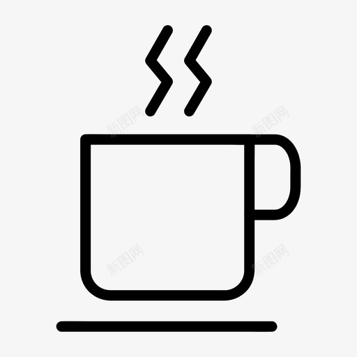咖啡杯子牛奶图标svg_新图网 https://ixintu.com 各种尺寸的基本系列 咖啡 杯子 牛奶 茶 马克杯