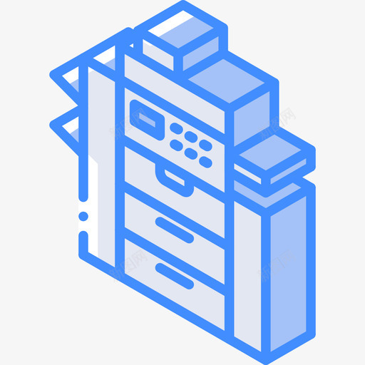 打印机techiso蓝色图标svg_新图网 https://ixintu.com techiso 打印机 蓝色